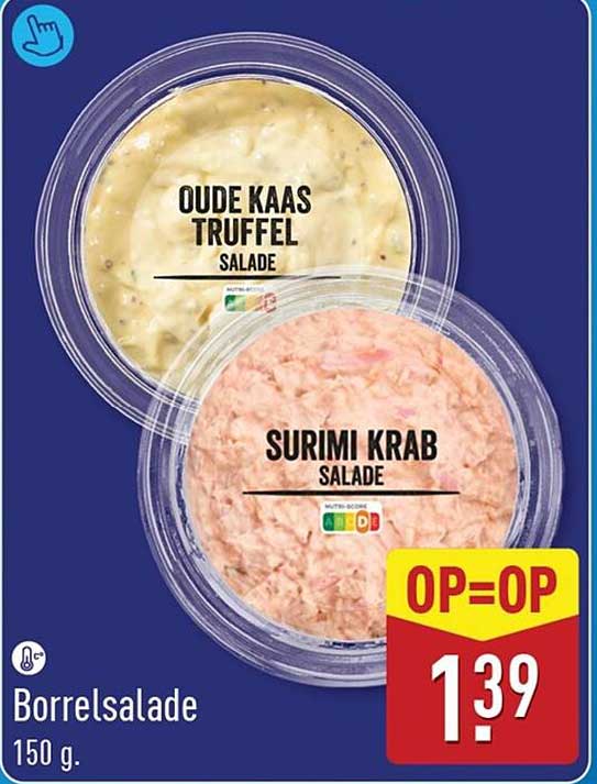 Borrelsalade 150 g. OP=OP