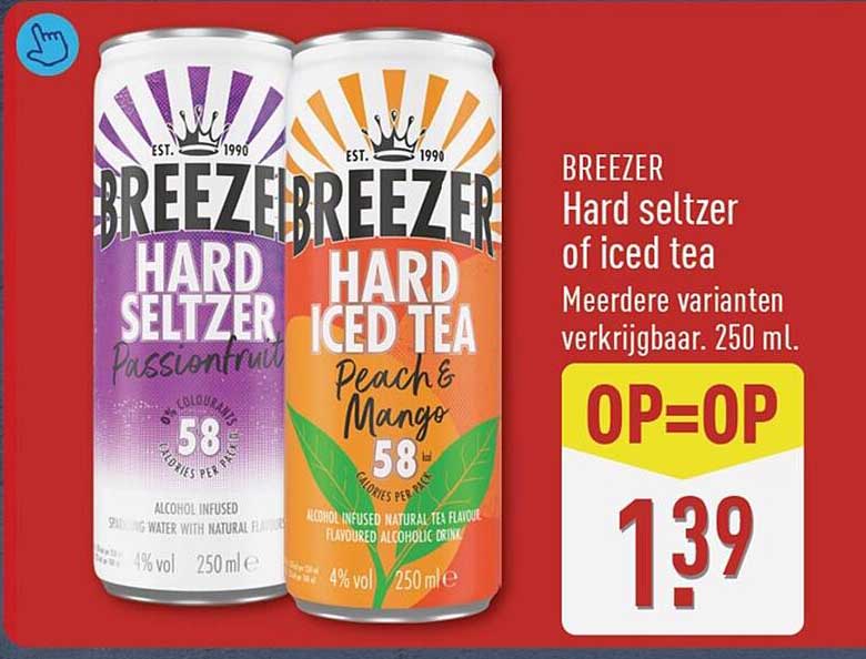 BREEZER Hard seltzer of iced tea