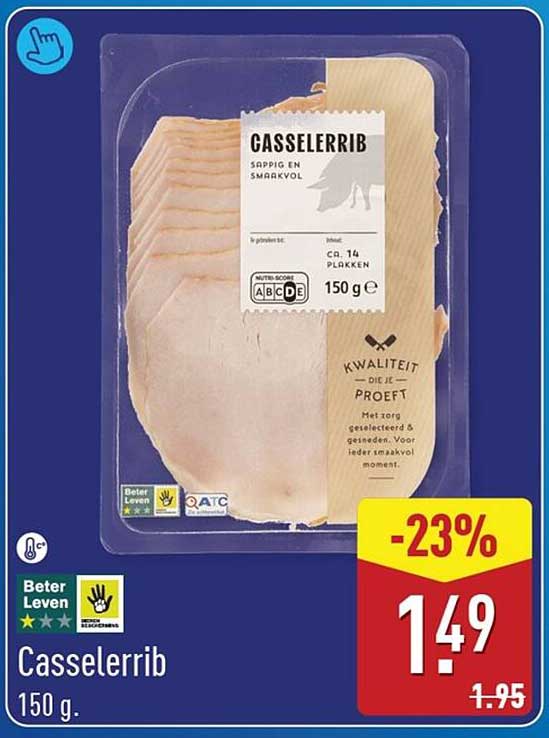 Casselerrib 150 g. -23%