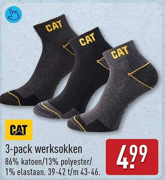 CAT 3-pack werksokken