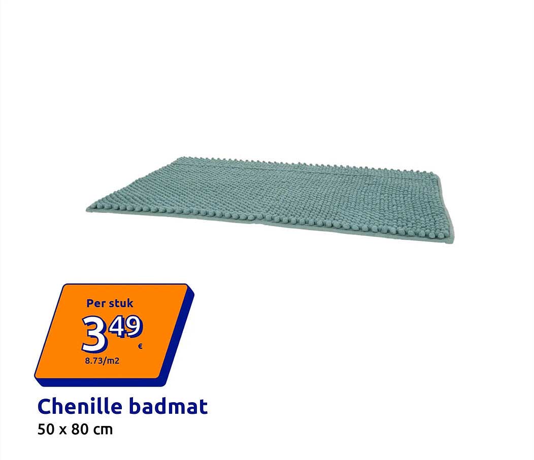 Chenille badmat 50 x 80 cm