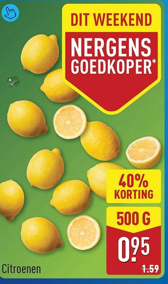 Citroenen 40% korting