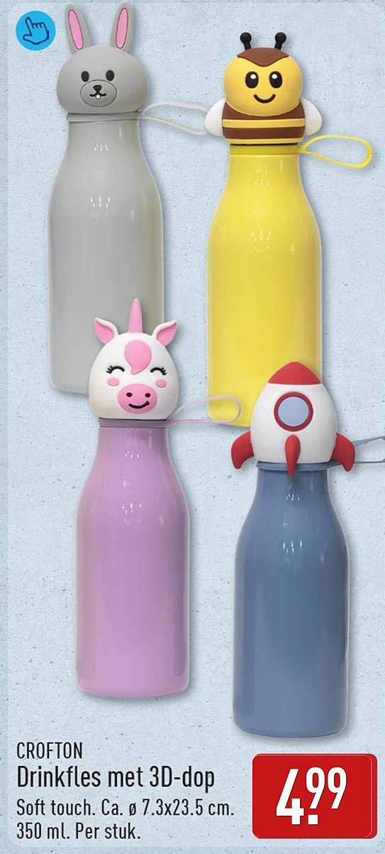 CROFTON Drinkfles met 3D-dop
