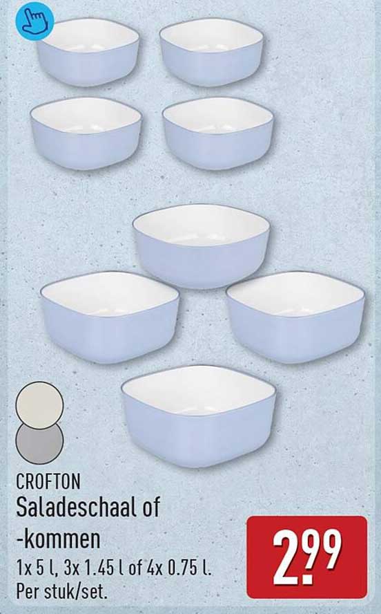 CROFTON Saladeschaal of -kommen