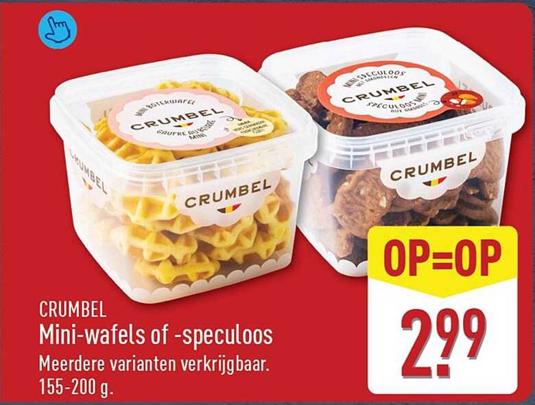 CRUMBEL Mini-wafels of -speculoos