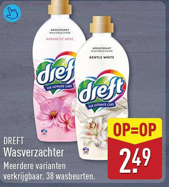 Dreft Wasverzachter Meerdere varianten verkrijgbaar. 38 wasbeurten. OP=OP