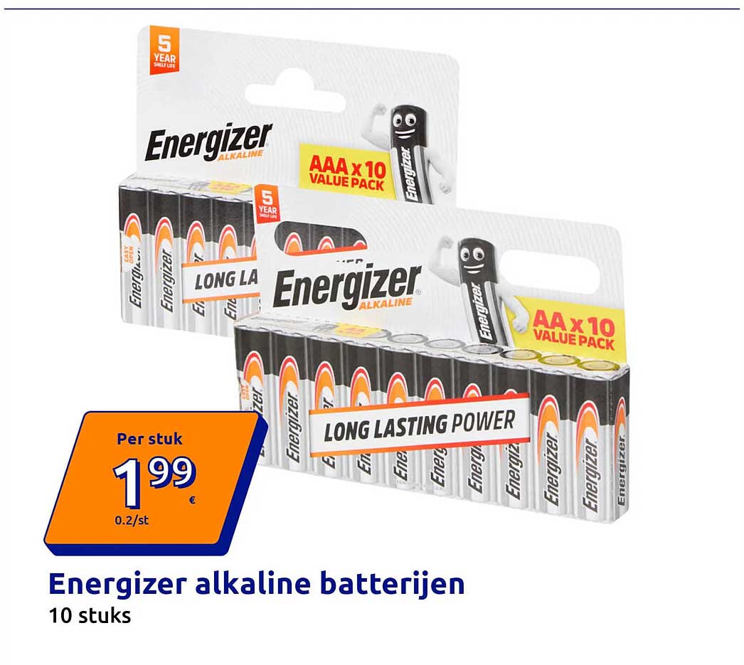 Energizer alkaline batterijen 10 stuks