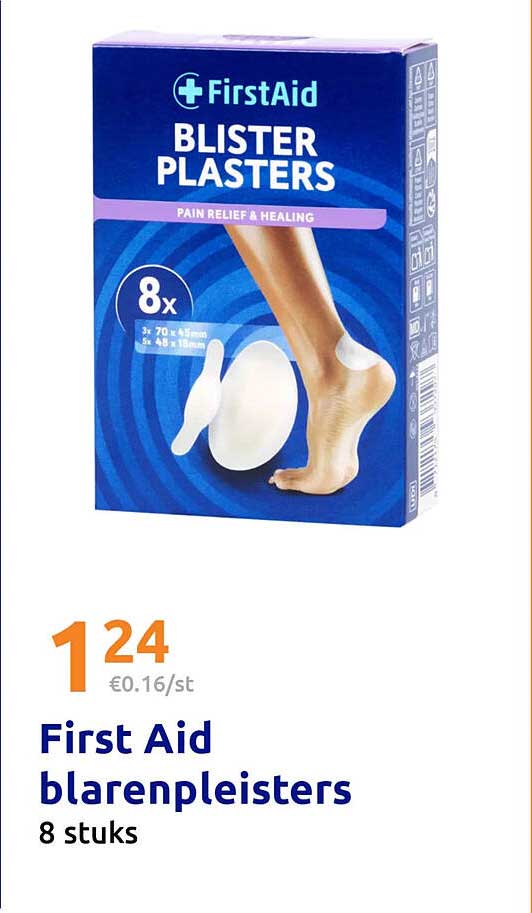 First Aid blarenpleisters 8 stuks