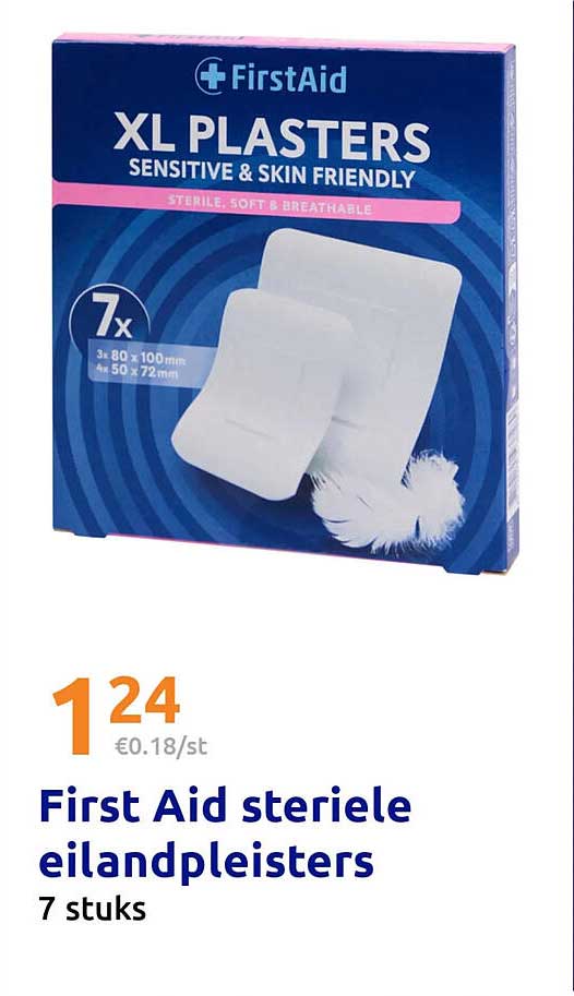 First Aid steriele eilandpleisters 7 stuks