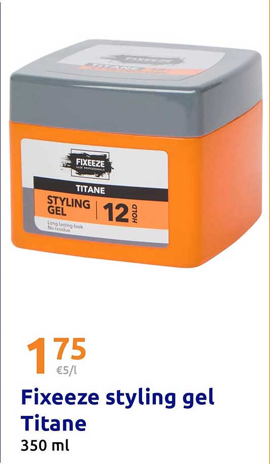 Fixeeze styling gel Titane 350 ml