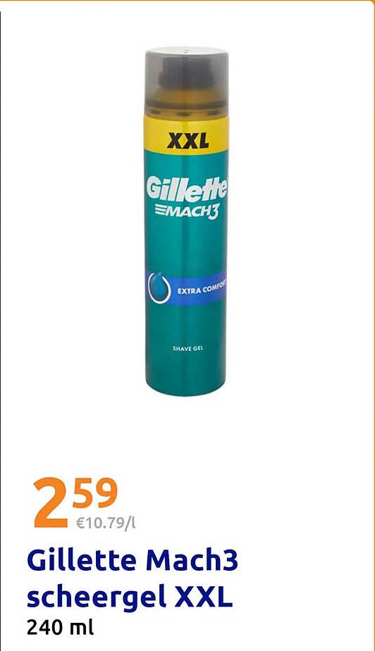 Gillette Mach3 scheergel XXL