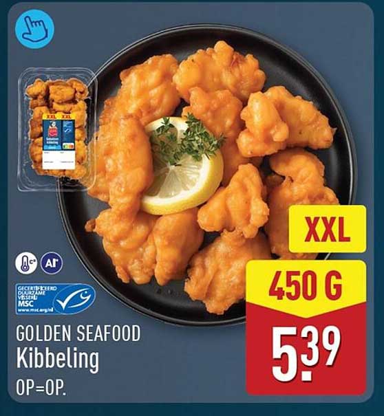 GOLDEN SEAFOOD Kibbeling OP=OP. XXL 450 G