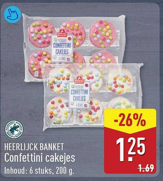HEERLIJCK BANKET Confettini cakejes