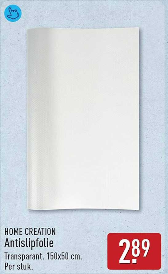 HOME CREATION Antislipfolie Transparant. 150x50 cm. Per stuk.