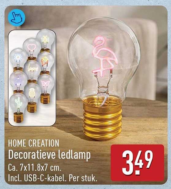 HOME CREATION Decoratieve ledlamp