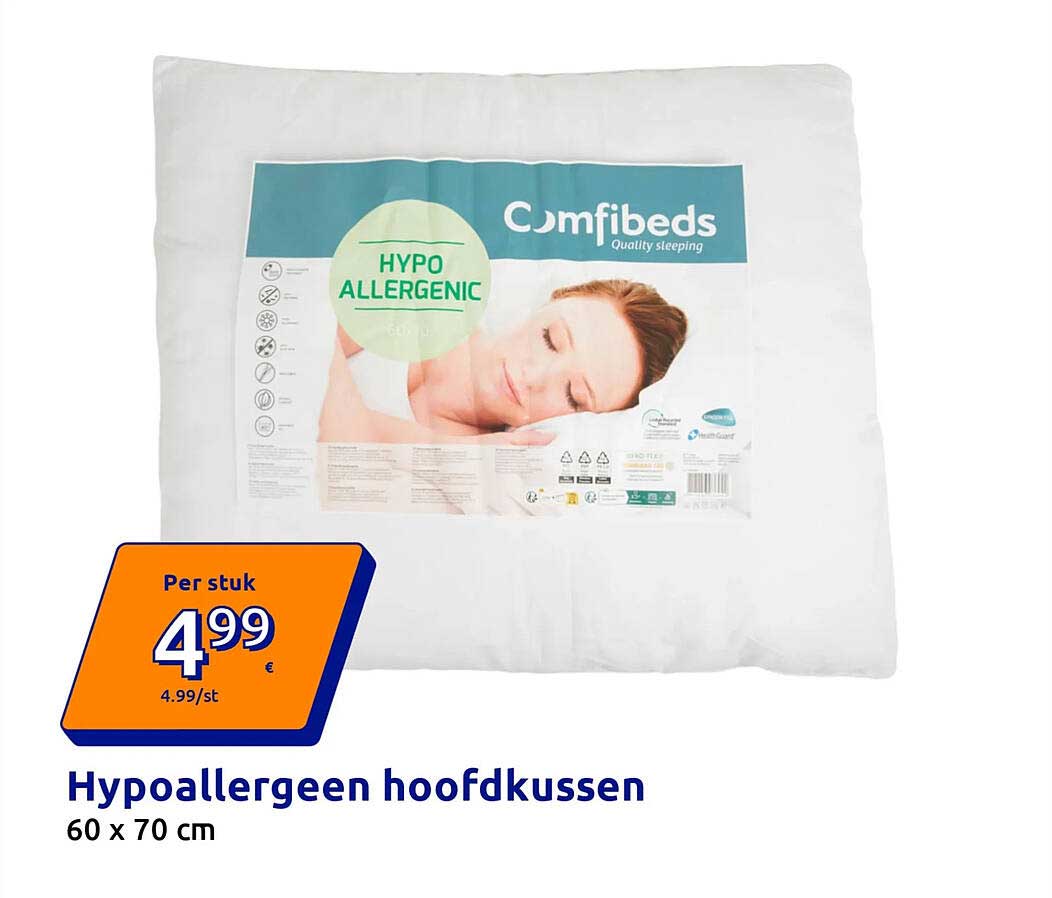 Hypoallergeen hoofdkussen