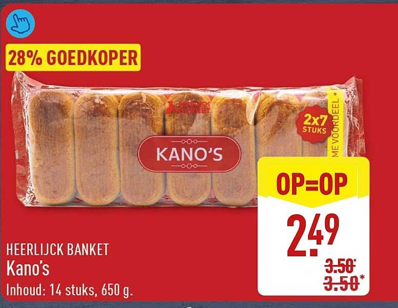 Kano's 28% GOEDKOPER