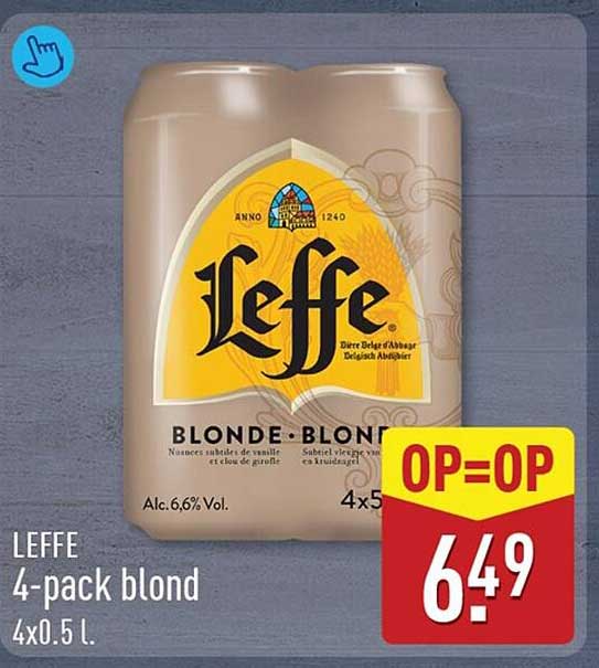 LEFFE 4-pack blond 4x0.5 l.