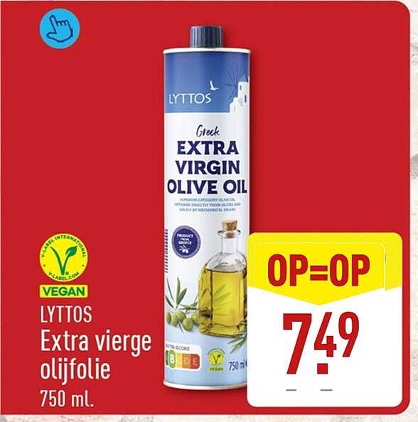 LYTTOS Extra vierge olijfolie 750 ml. OP=OP