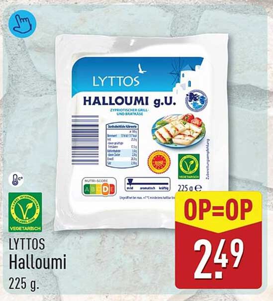 LYTTOS Halloumi 225 g OP=OP