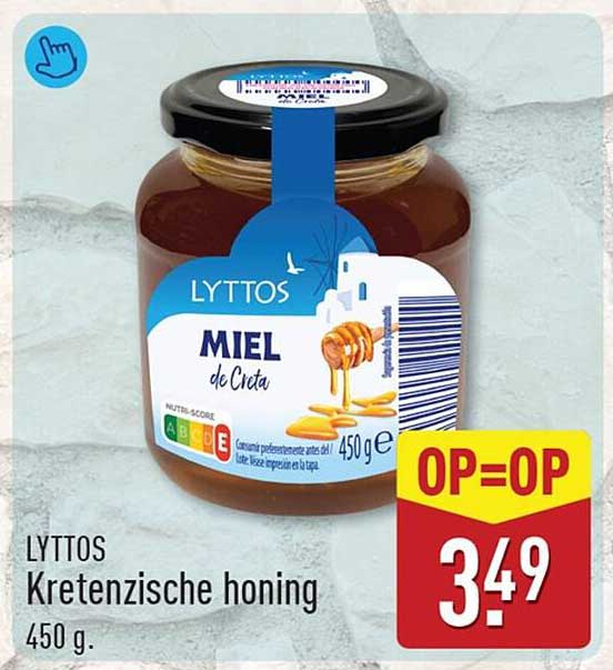 LYTTOS Kretenzische honing 450 g. OP=OP