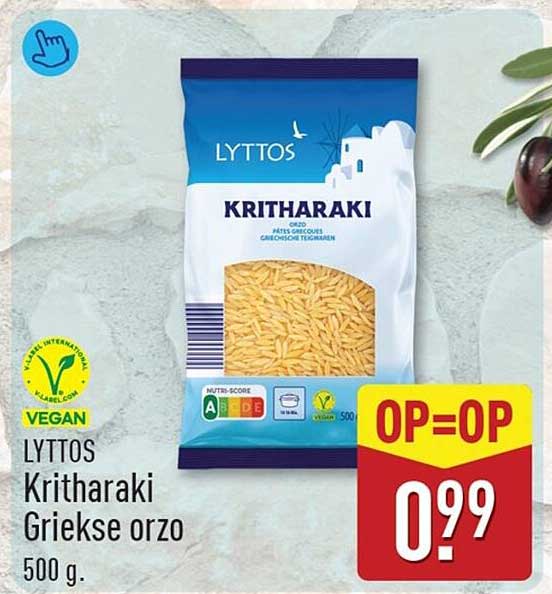 LYTTOS Kritharaki Griekse orzo 500 g OP=OP