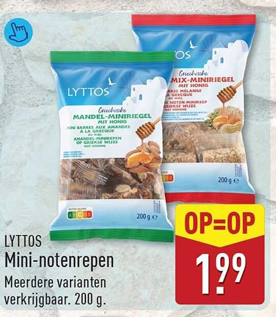 LYTTOS Mini-notenrepen Meerdere varianten verkrijgbaar. 200 g.