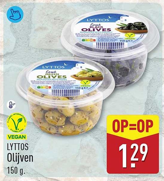 LYTTOS Olijven 150 g OP=OP