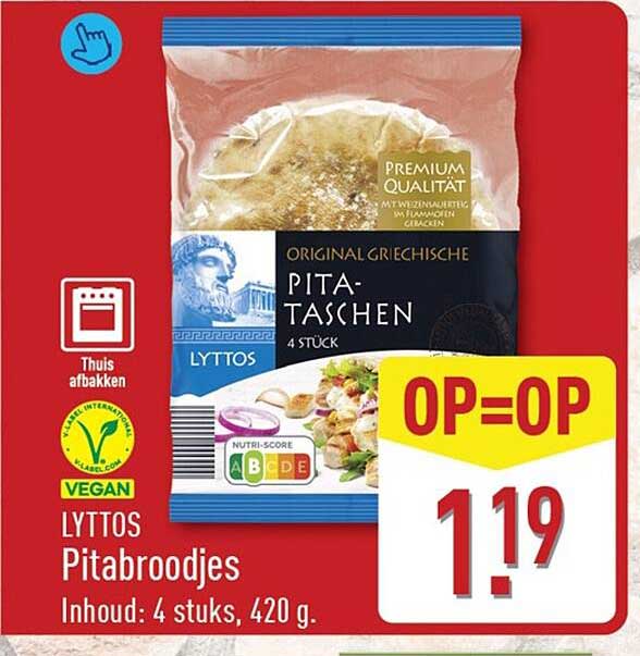LYTTOS Pitabroodjes OP=OP