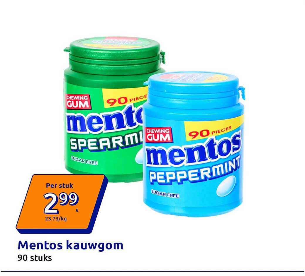 Mentos kauwgom 90 stuks