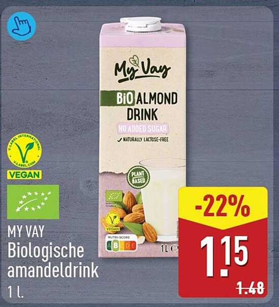 MY VAY Biologische amandeldrink 1 l.