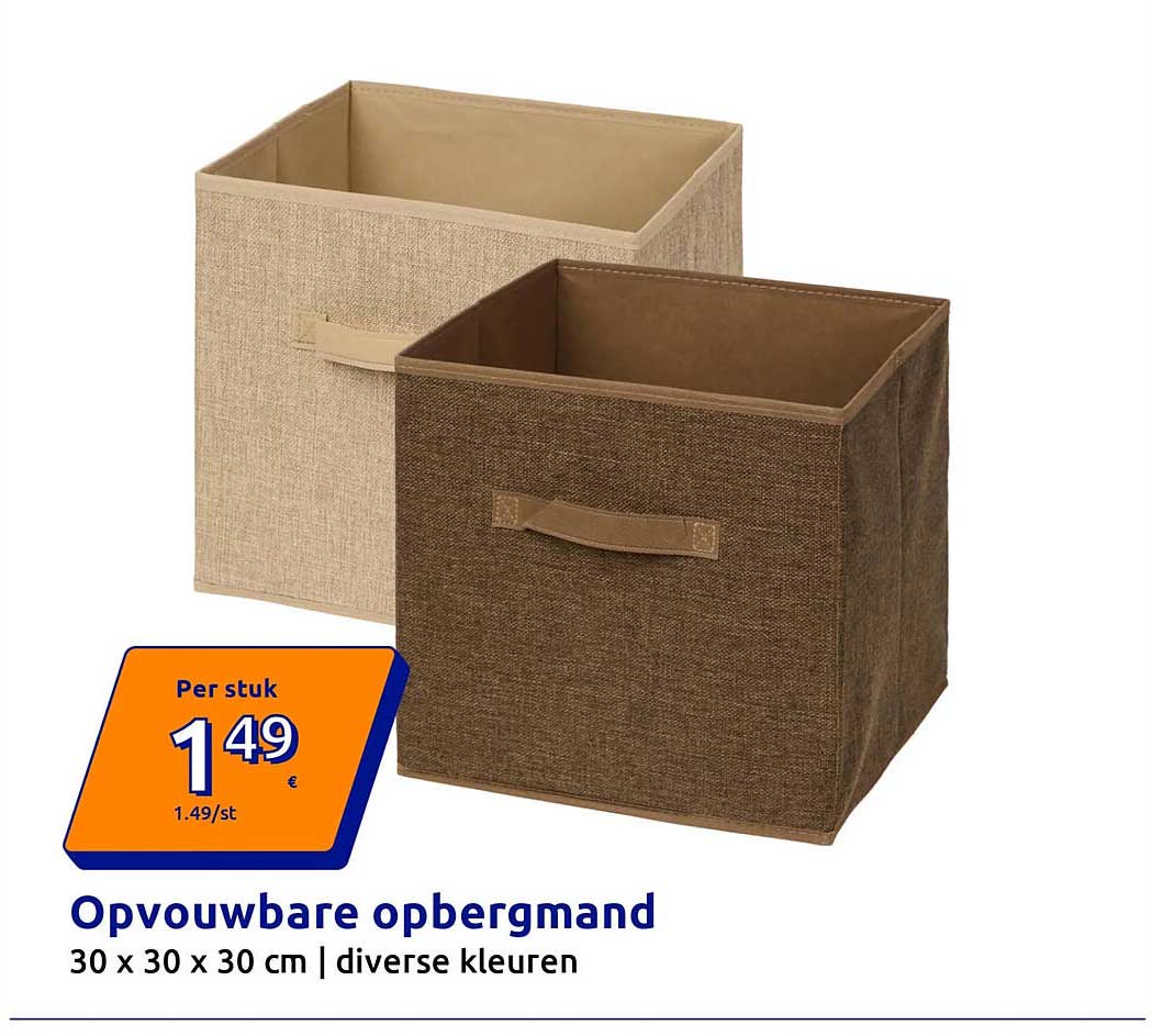 Opvouwbare opbergmand