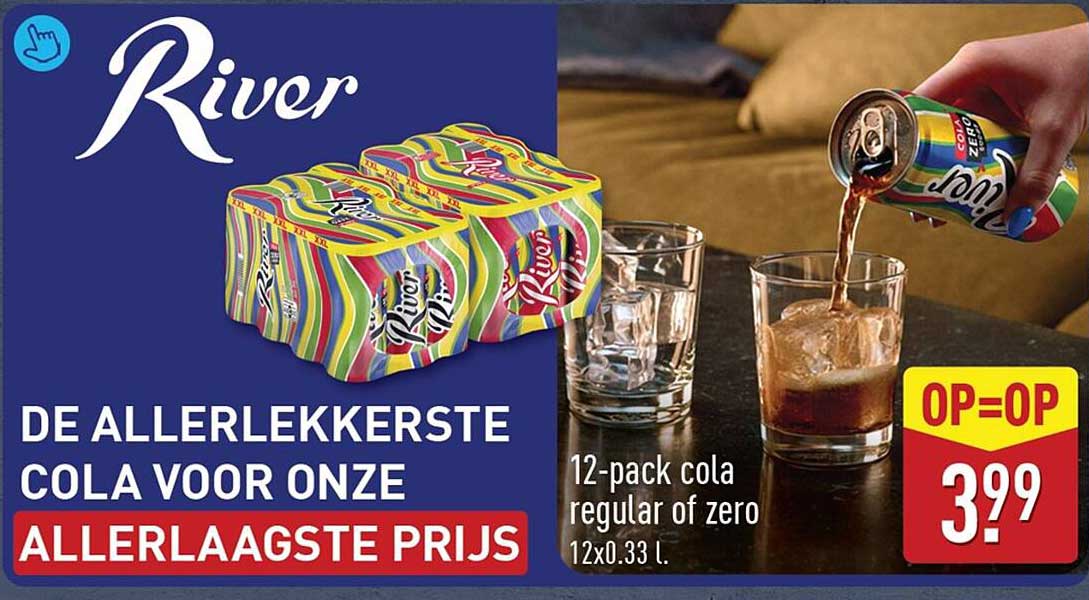 River 12-pack cola regular of zero 12x0.33 l. OP=OP