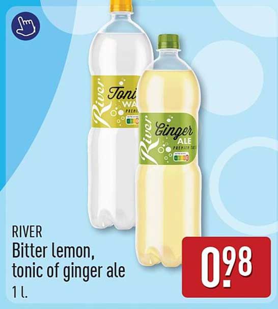 RIVER Bitter lemon, tonic of ginger ale 1 l.