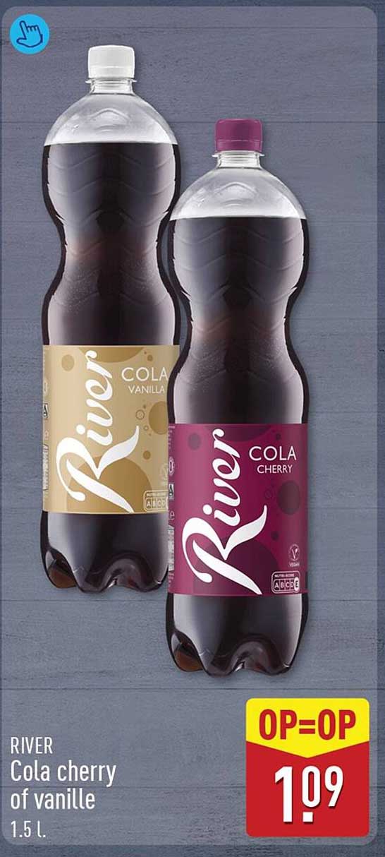 RIVER Cola cherry of vanille 1.5 L OP=OP
