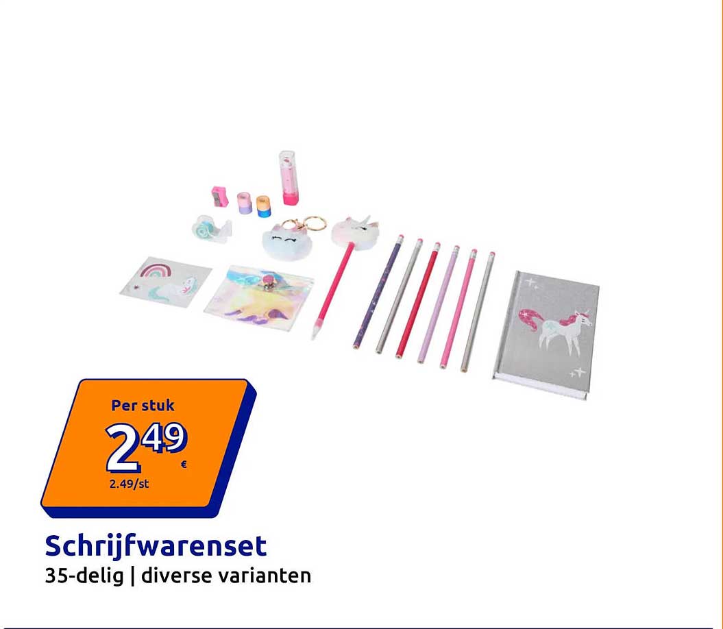 Schrijfwarenset 35-delig | diverse varianten