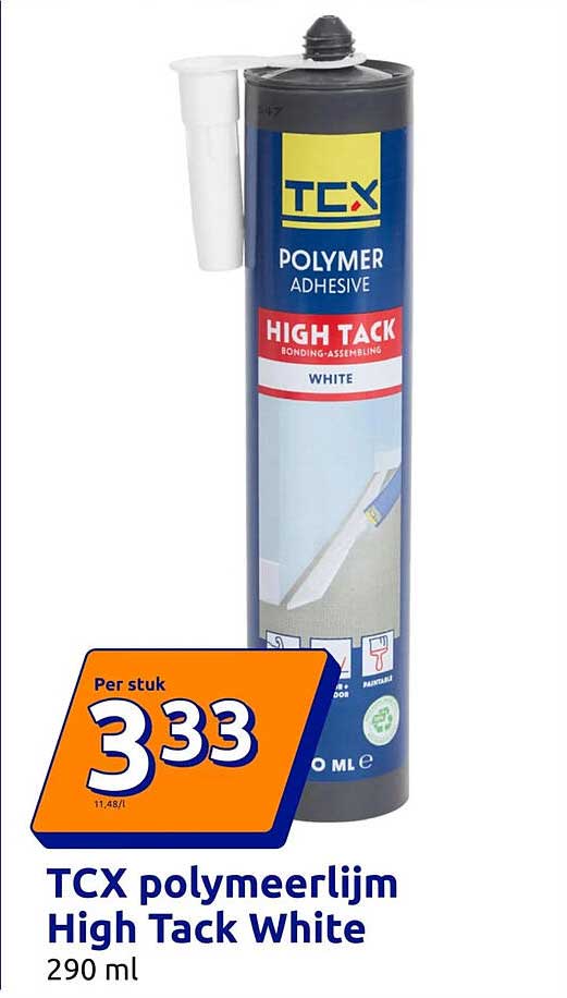 TCX polymeerlijm High Tack White