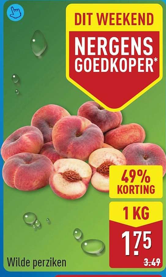 Wilde perziken 49% korting