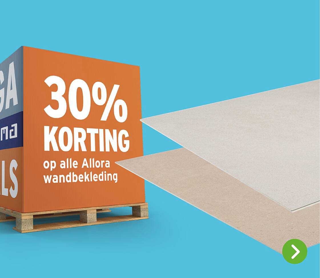 30% KORTING op alle Allora wandbekleding