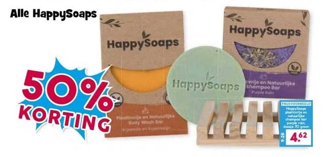 50% KORTING op alle HappySoaps