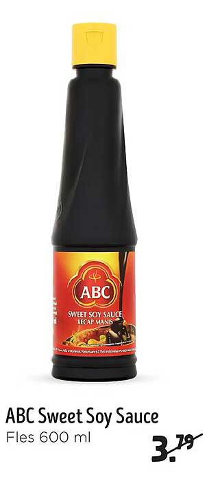 ABC Sweet Soy Sauce Fles 600 ml