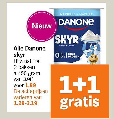 Alle Danone skyr