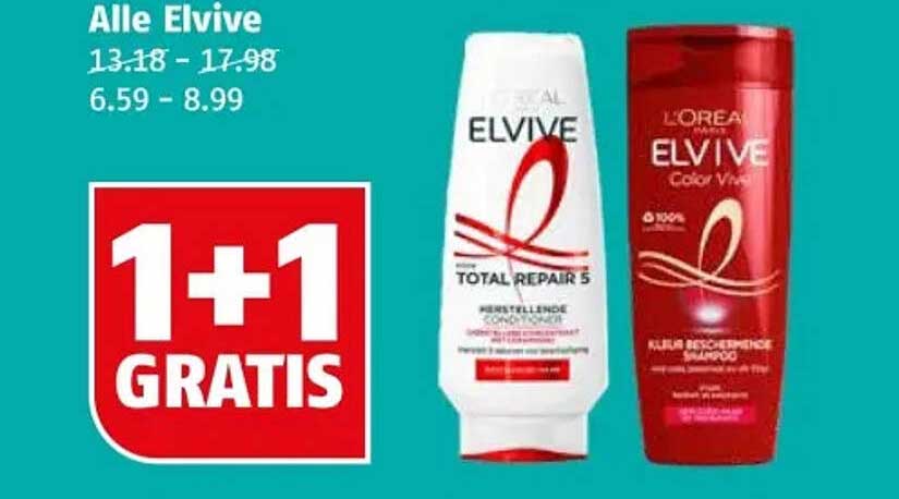 Alle Elvive 1+1 GRATIS