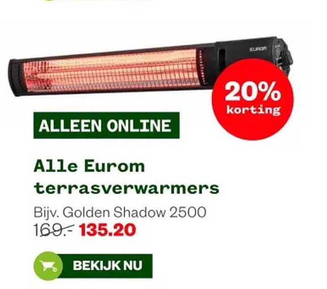 Alle Eurom terrasverwarmers
