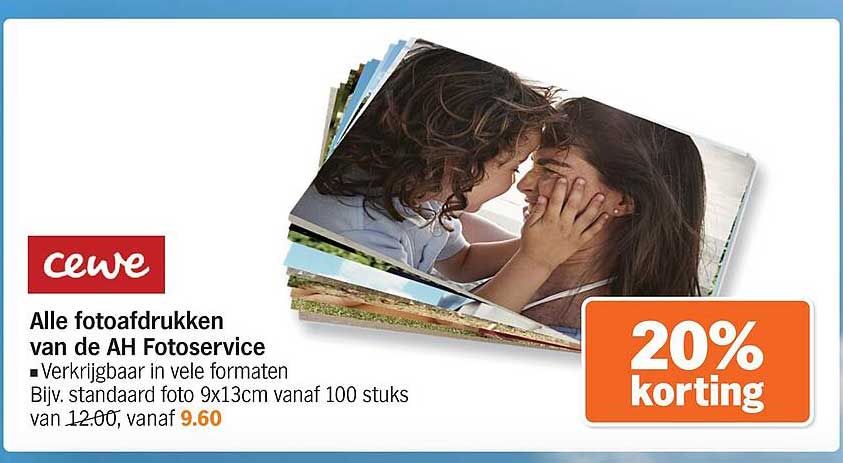 Alle fotoafdrukken van de AH Fotoservice