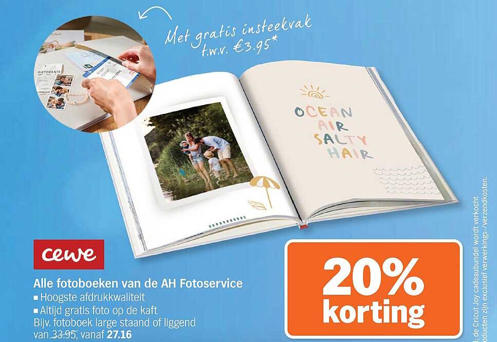 Alle fotoboeken van de AH Fotoservice - 20% korting