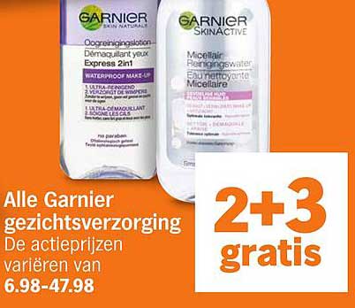 Alle Garnier gezichtsverzorging
