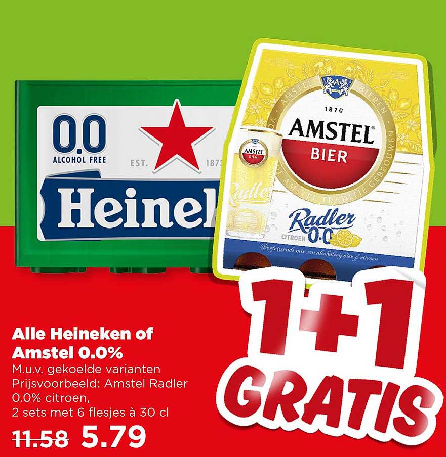 Alle Heineken of Amstel 0.0%