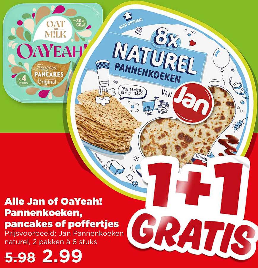 Alle Jan of OaYeah! Pannenkoeken, pancakes of poffertjes