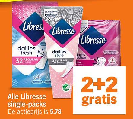Alle Libresse single-packs